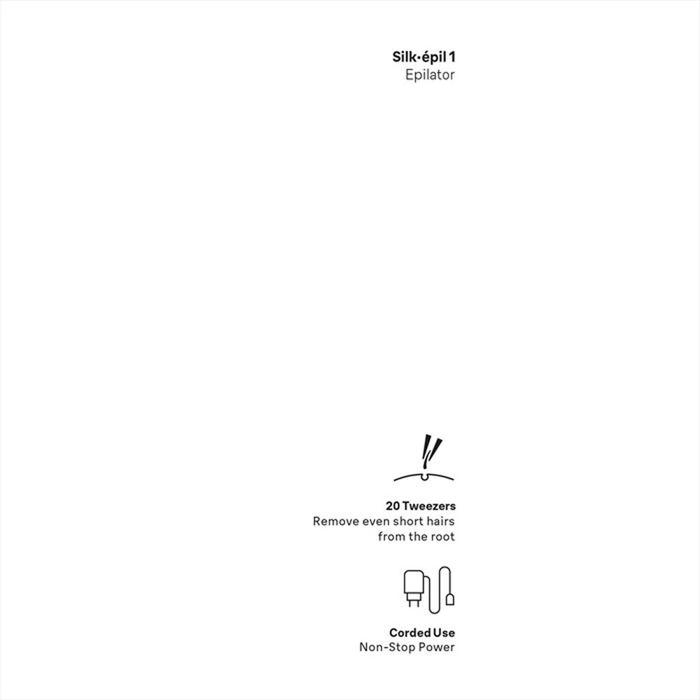 "BRAUN - Epilatore SILK-EPIL 1 1-000-BIANCO/ROSA"