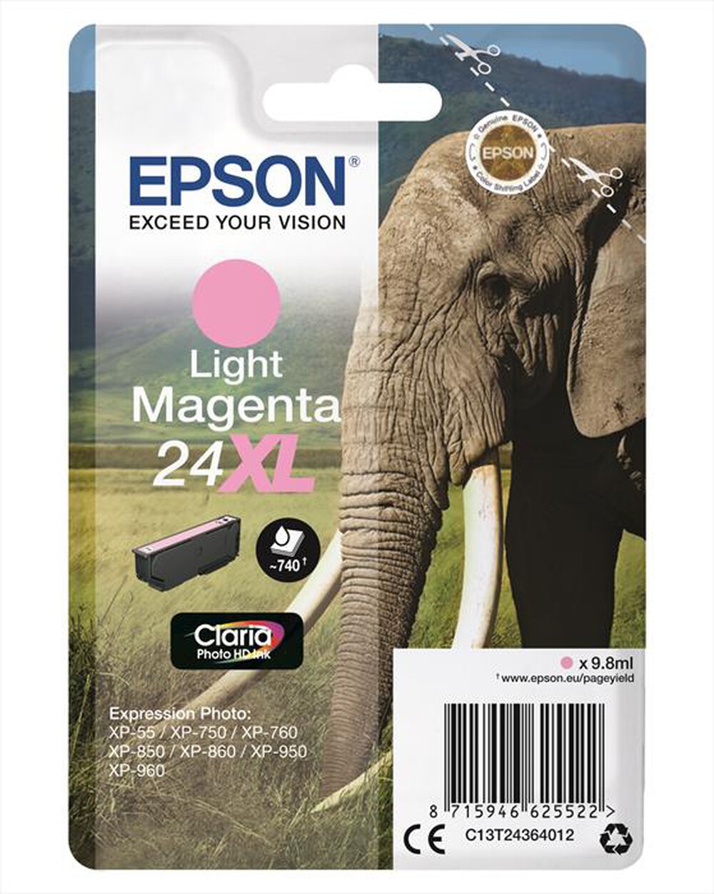 Immagine del prodotto EPSON - Cartuccia C13T24364022-Magenta light