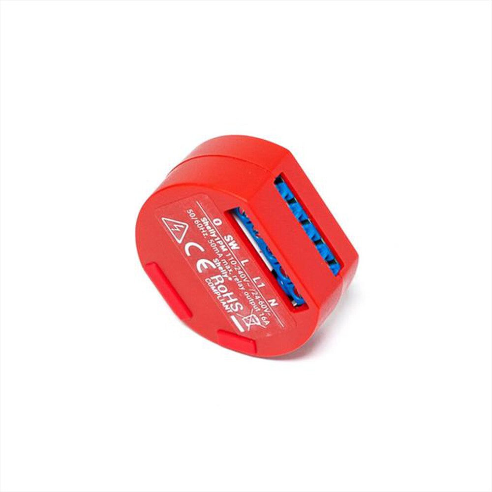 "SHELLY - Interruttore relè Wi-Fi 1 PM-Red"