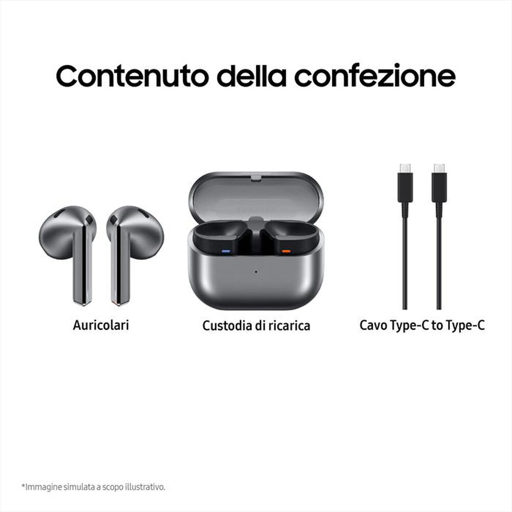 "SAMSUNG - Galaxy Buds3-SILVER"