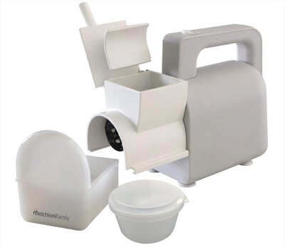 MELCHIONI FAMILY - Grattugia elettrica 300W REGGIANA-Bianco / Acciaio