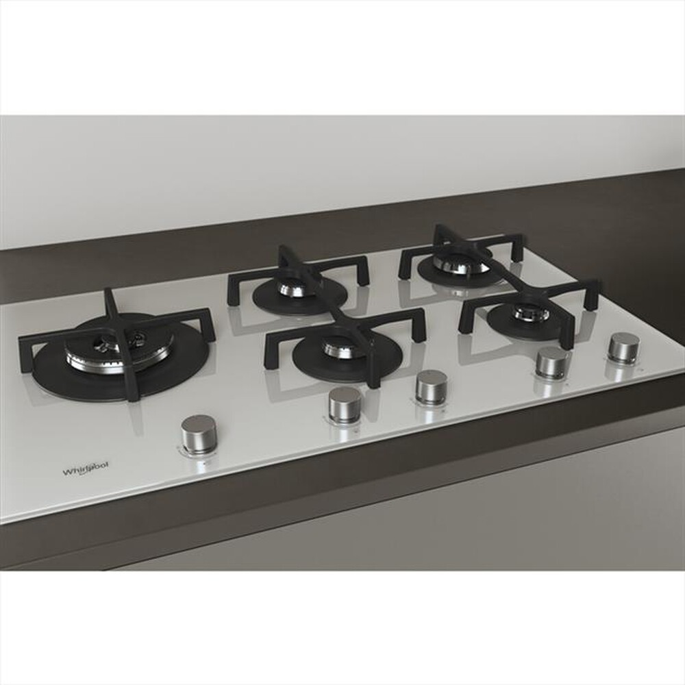 "WHIRLPOOL - Piano cottura a gas ELEMENTS GOA 9523/WH 86cm-Bianco"