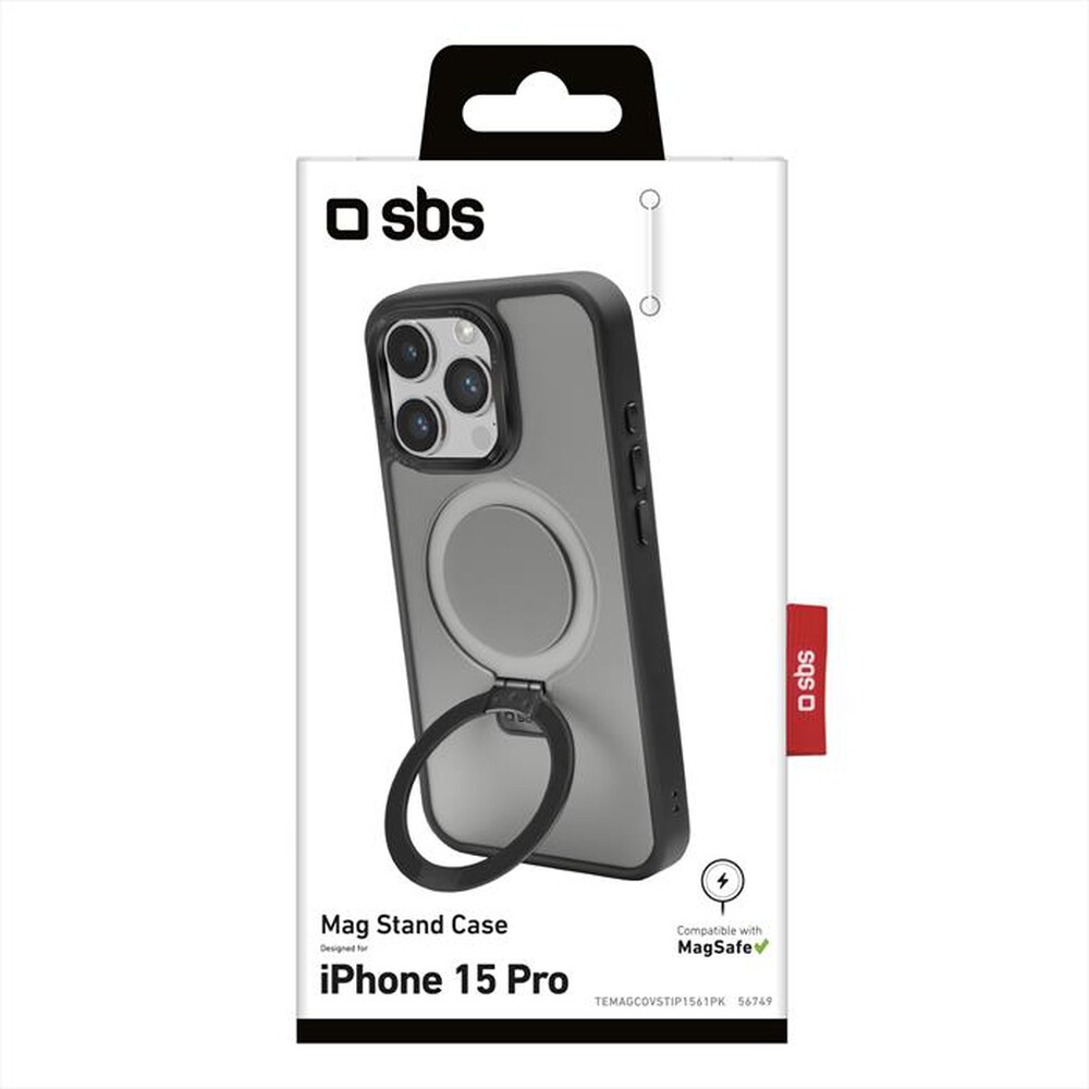 "SBS - Cover TEMAGCOVSTIP1561PK per iPhone 15 Pro-Nero"