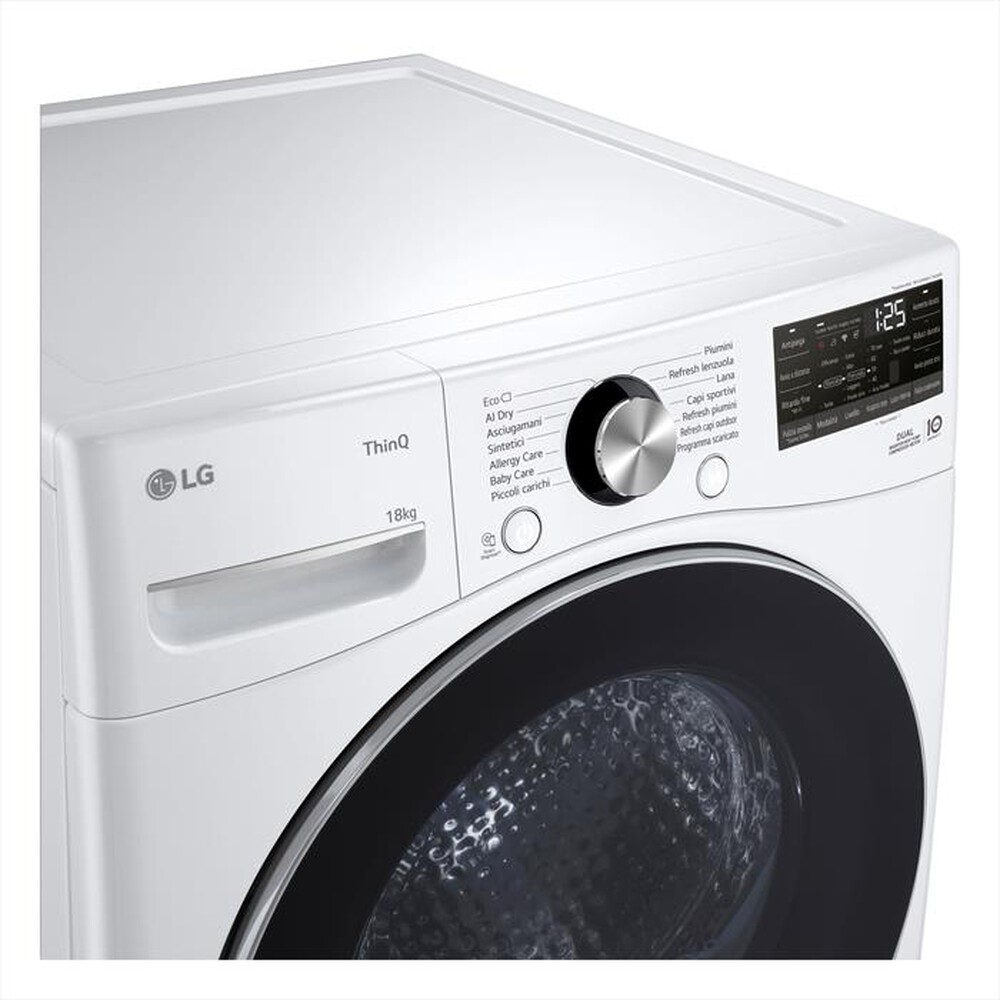 Immagine del prodotto LG - Asciugatrice RH18U8AVCW 18Kg Classe D-Bianco