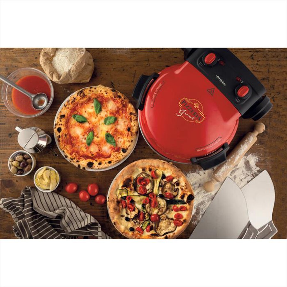 Immagine del prodotto ARIETE - 934 PIZZERIA GOURMET FORNO PIZZA 1500W-Rosso