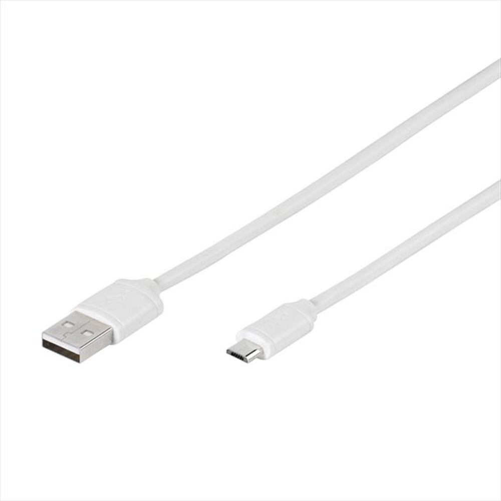 "VIVANCO - Micro USB 2.0   USB A-plug to USB micro B-plug - Bianco"