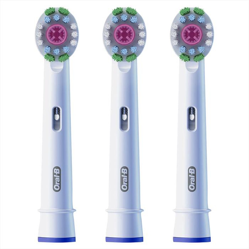 "ORAL-B - TESTINE PRO 3D WHITE. 3 TESTINE-BIANCO"