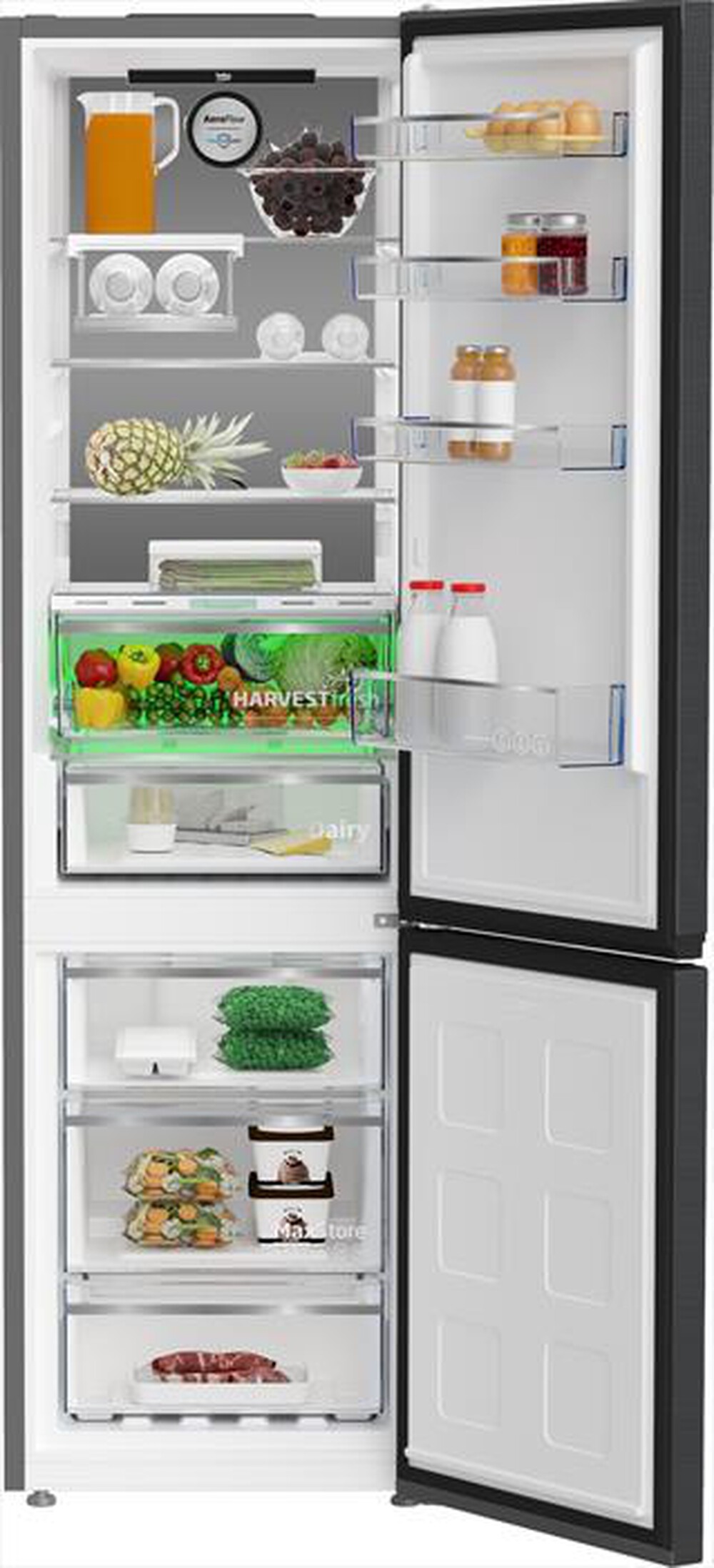 "BEKO - Frigorifero combinato B5RCNE406LXBRW ClasseC 355lt-Dark Inox"