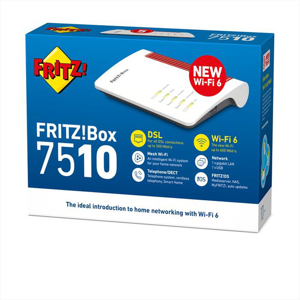 "FRITZ! - BOX 7510-Bianco / Rosso"