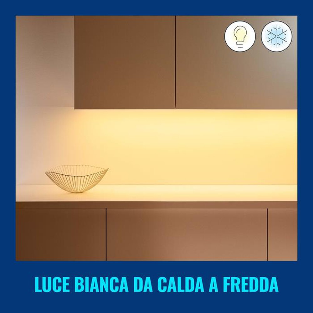 "WIZ - COLOR STARTERKIT LIGHTSTRIP EXTENSION 1M-Luce bianca e colorata"