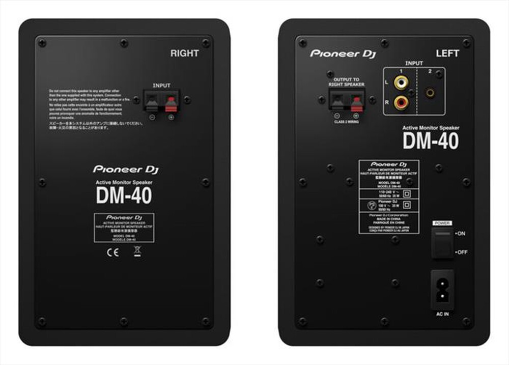 "PIONEER - Coppia di diffusori DJ DM-40D CASSE-NERO"