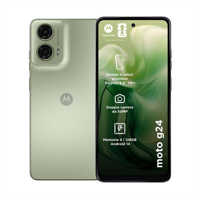 MOTOROLA - Smartphone MOTO G24 4/128GB-Ice Green