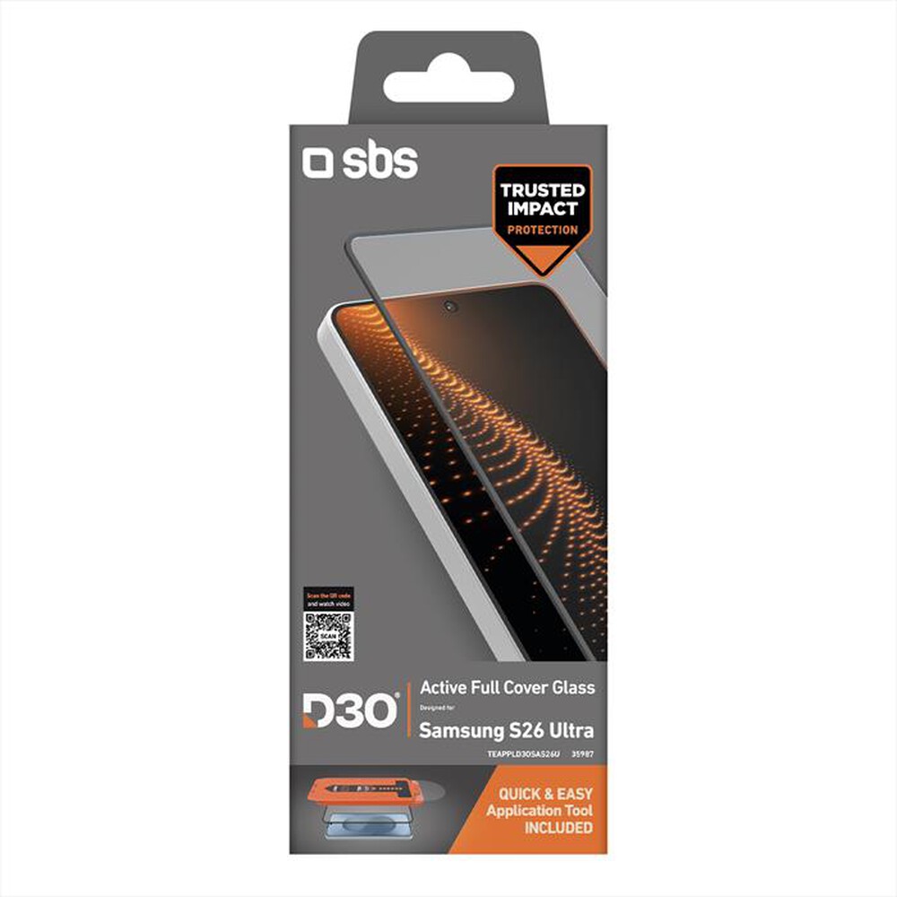 Immagine del prodotto SBS - Pellicola protettiva D3O per Samsung S26 Ultra-Nero