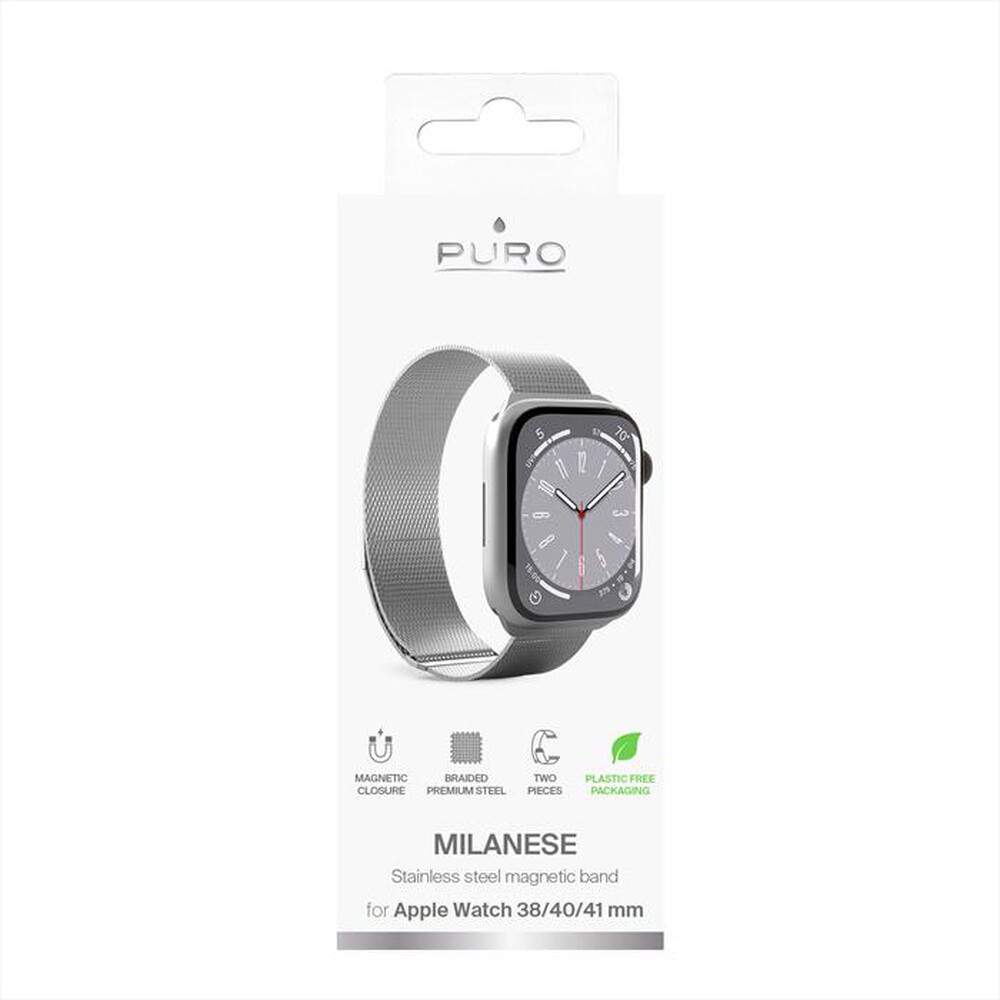 Immagine del prodotto PURO - Cinturino PUMILAW40SIL per Apple Watch 38-40-41mm-Argento