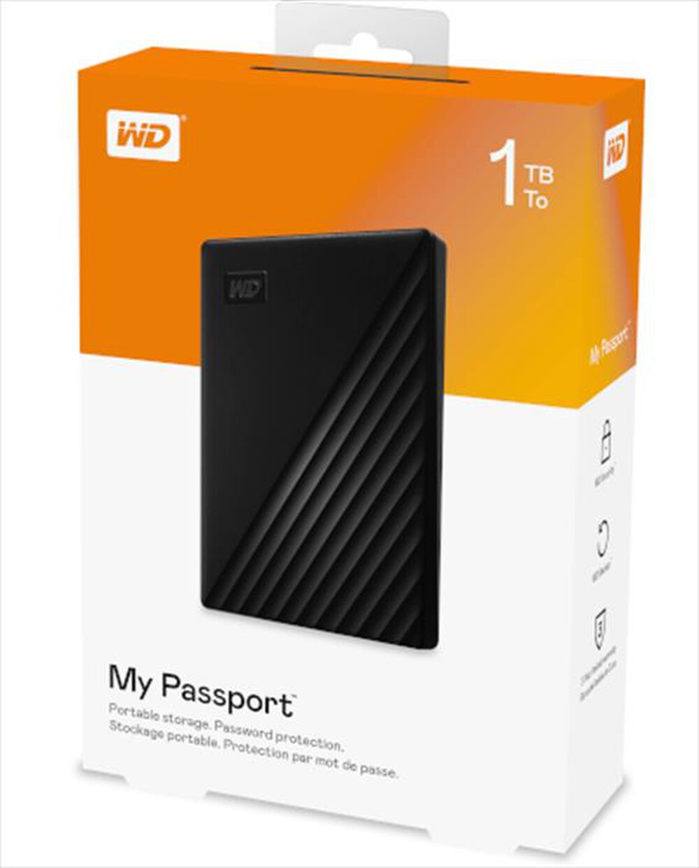 "WD - Hardisk esterno da 1TB - WDBYVG0010BBKWESN-Nero"