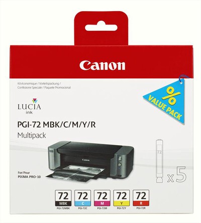 CANON - PGI-72 MBK/C/M/Y/R MULTI-MBK/C/M/Y/R