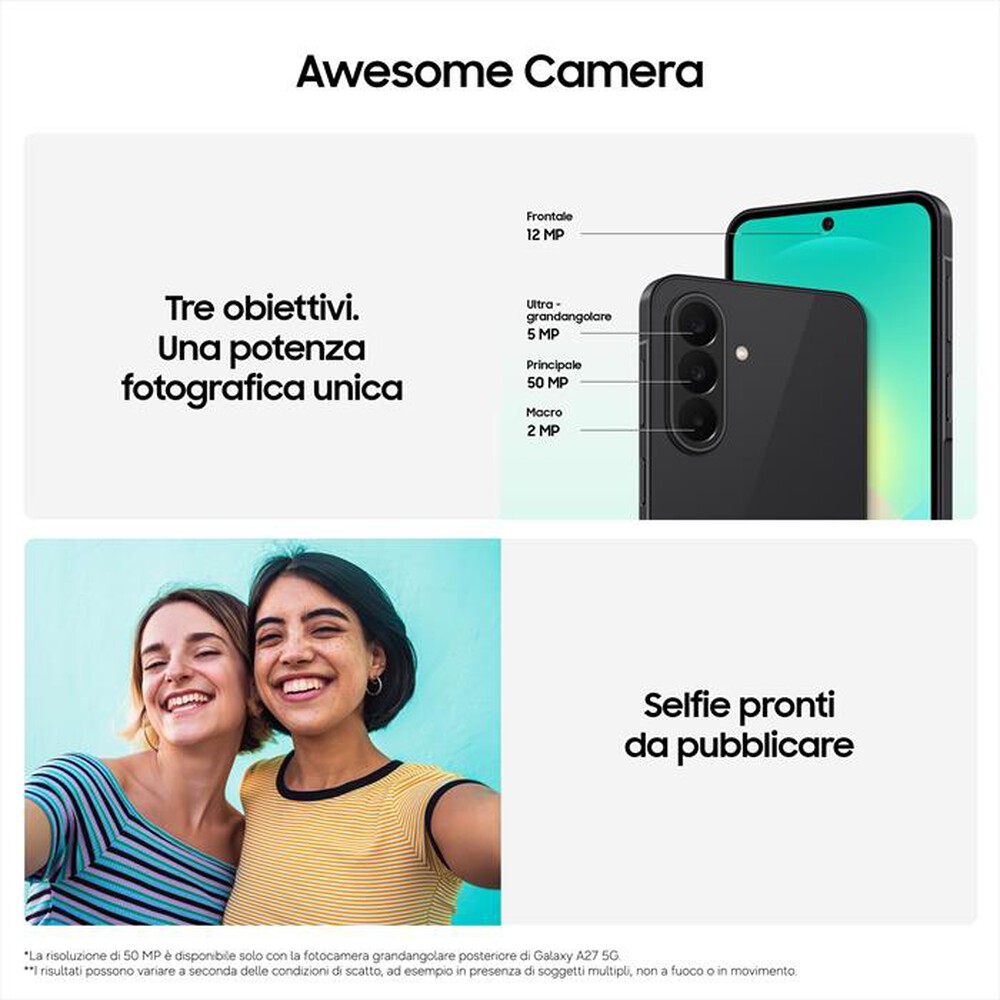 Immagine del prodotto SAMSUNG - Smartphone GALAXY A27 5G (6GB+128GB)-Blue