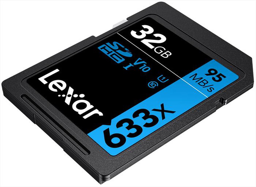 "LEXAR - 32GB 633X SDHC C10 V10 U1 GLOBAL-Black"