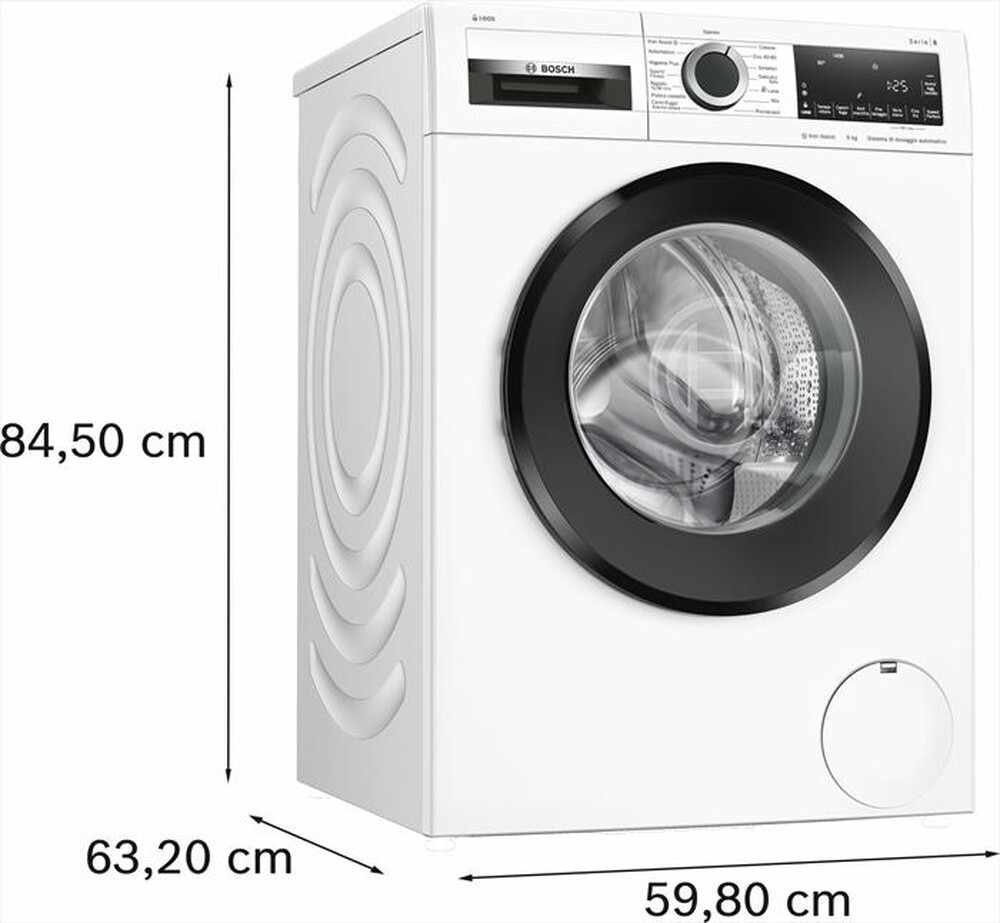 Immagine del prodotto BOSCH - Lavatrice Serie 6 WGG244F0II 9Kg 1400g/m Classe A-Bianco