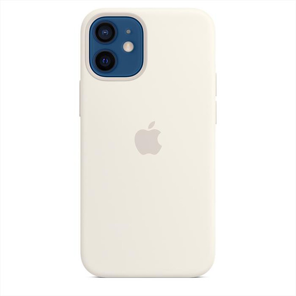 "APPLE - Custodia MagSafe in silicone per iPhone 12 Mini-Bianco"
