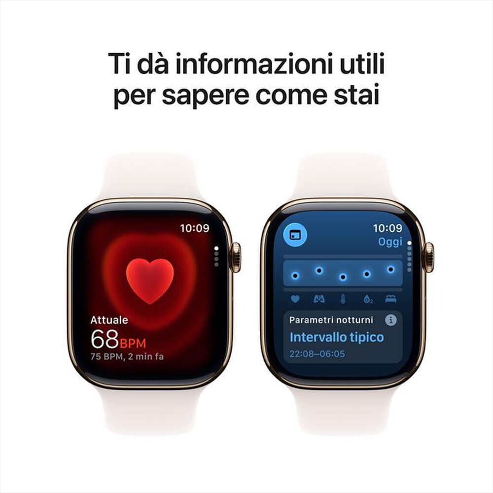 Immagine del prodotto APPLE - Watch Series 11 GPS + Cellular 46mm Titanio-Oro - Band Rosa Fard - M/L