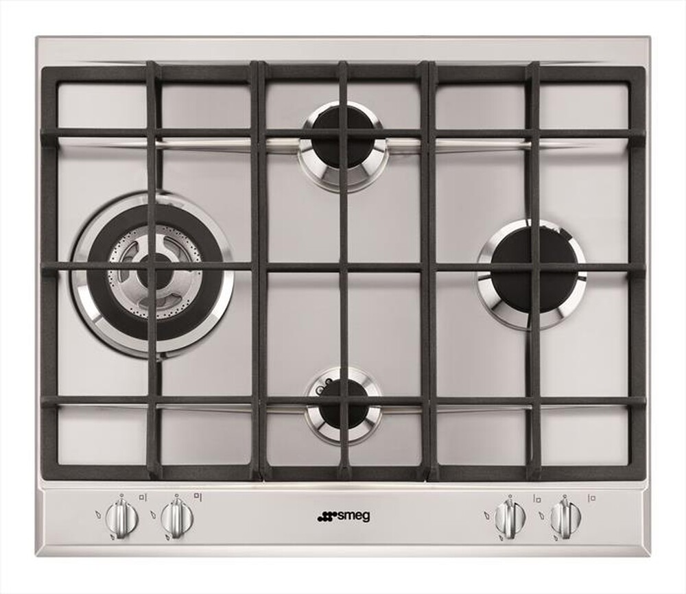 "SMEG - Piano cottura a gas P261XGH 4 fuochi 60cm-Inox"