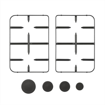 GLEM GAS - GRP1465 Kit 2 griglie per cucine Alpha e Unica-NERO MAT
