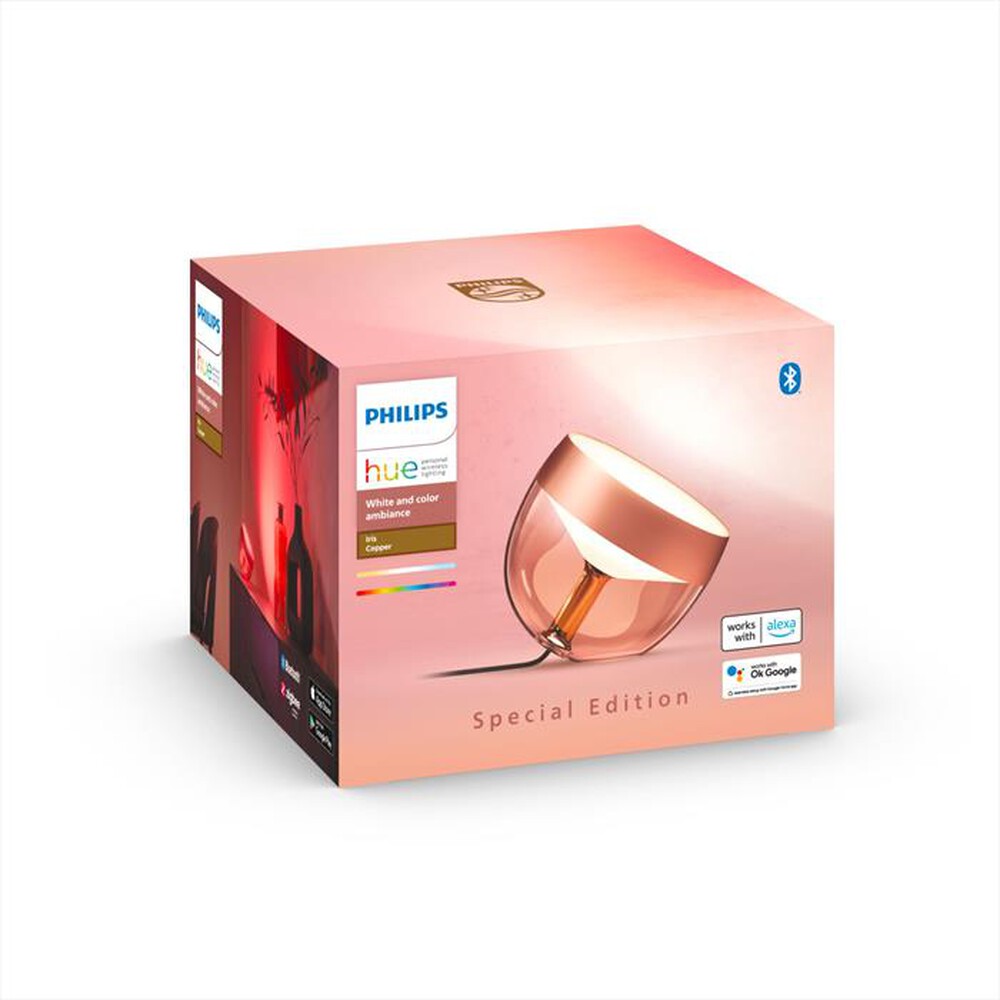 "PHILIPS - HUE IRIS LAMPADA DA TAVOLO RAME-Multicolore"