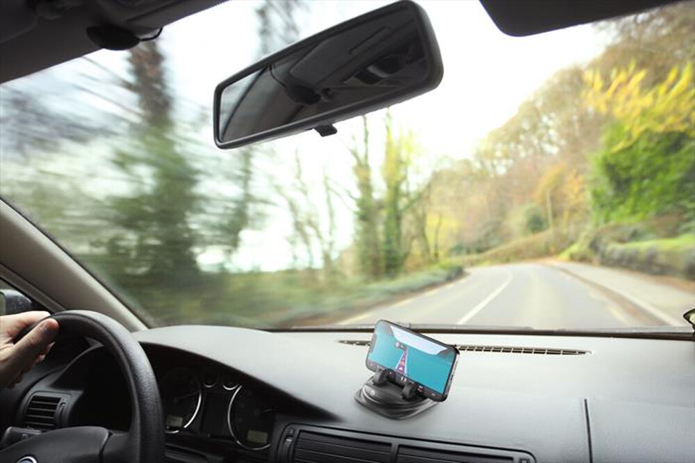 "CELLULARLINE - Supporto porta telefono da auto DASH HUB 360-Nero"