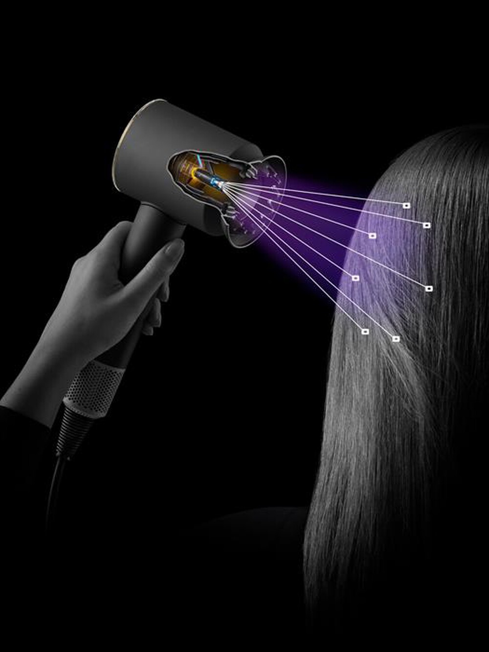 "DYSON - Asciugacapelli SUPERSONIC NURAL-Jusper Plum"