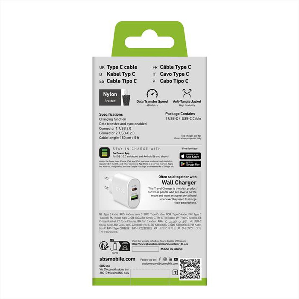 Immagine del prodotto SBS - TECABLETC15BS-ARGENTO