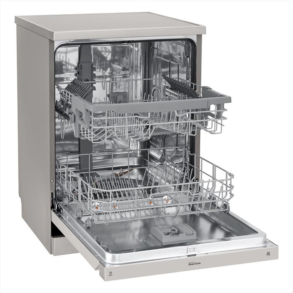 "LG - Lavastoviglie DF222FPS Classe E 14 coperti-Platinum Silver"