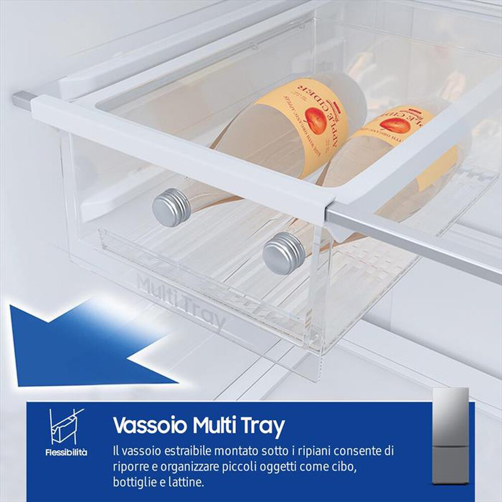 "SAMSUNG - Frigorifero combinato RB53DG706CS9EF ClasseC 538lt-Metal Inox"