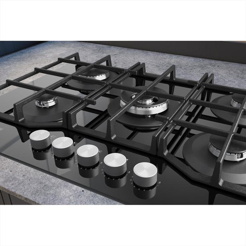 "HOTPOINT ARISTON - Piano cottura a gas HAGS 72F/BK HOB OA 5 fuochi"