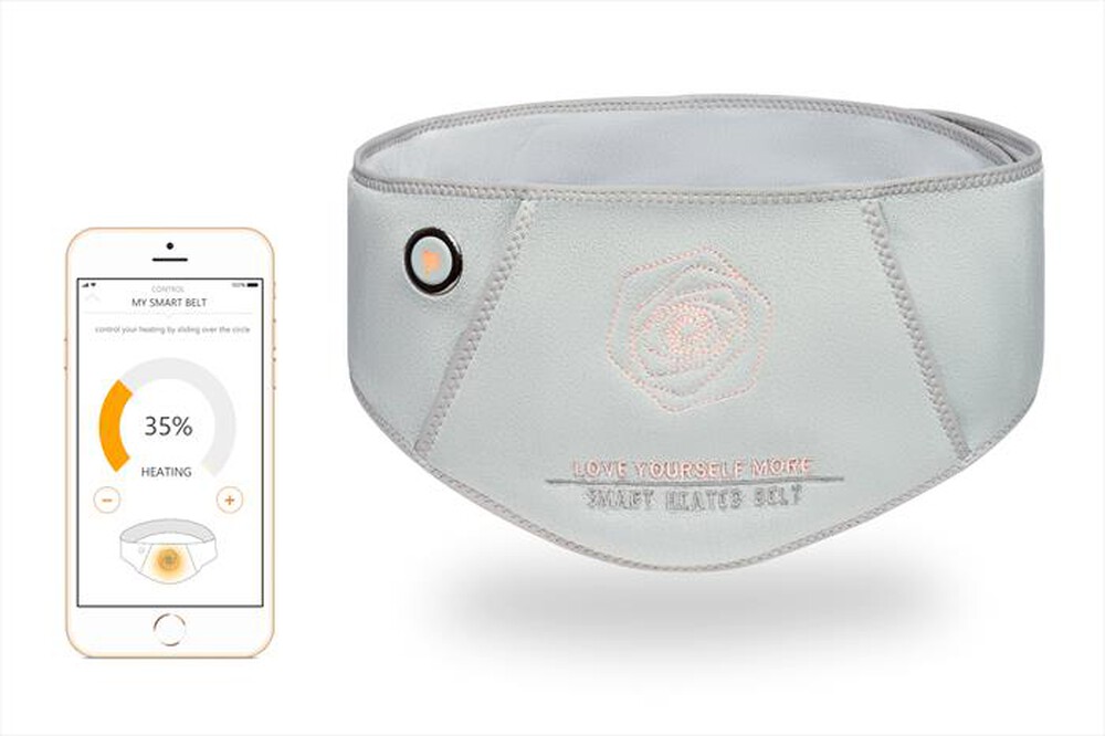 "VULPES - Cintura addominale riscaldata Smart S (60-90cm)-Bianco"