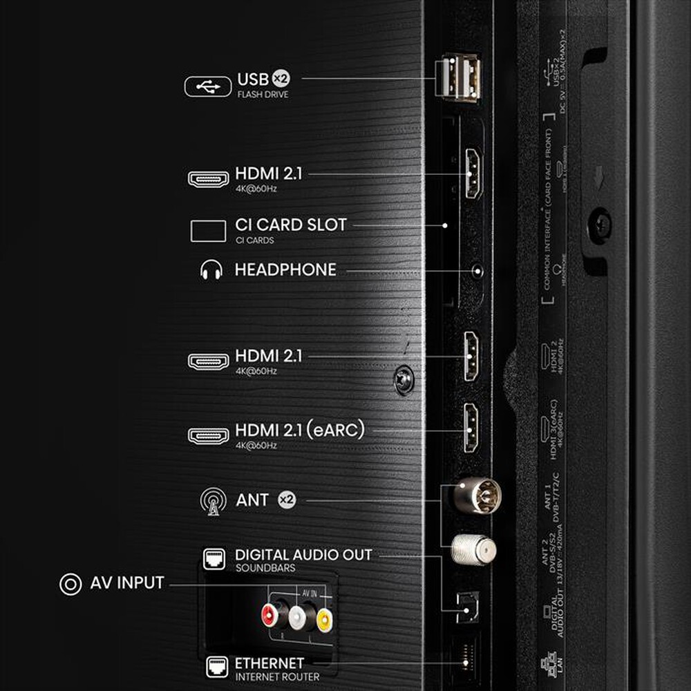 "HISENSE - Smart TV Q-LED UHD 4K 43\" 43E79NQ-NERO"