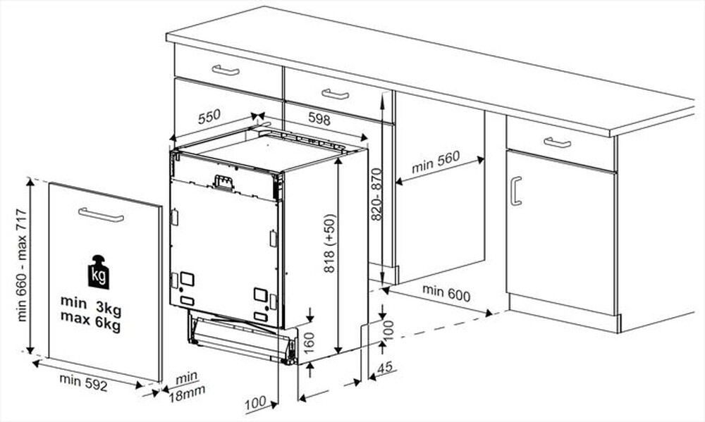 Immagine del prodotto BEKO - Lavastoviglie incasso BDIN38521Q Classe E