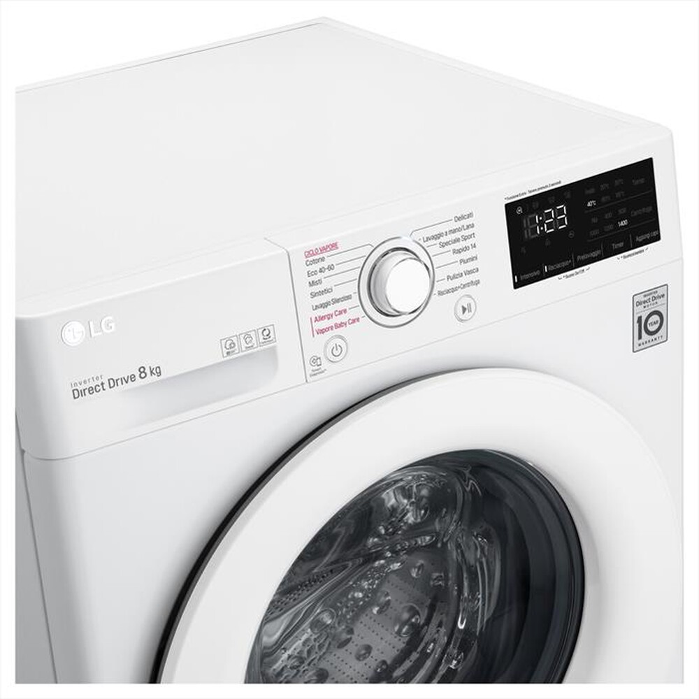 "LG - Lavatrice F4WV308S3E 8 Kg Classe C-Bianco"