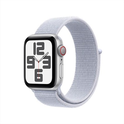 APPLE - Watch SE GPS + Cellular 40mm Cassa Alluminio-Argento- Sport Loop Azzurro