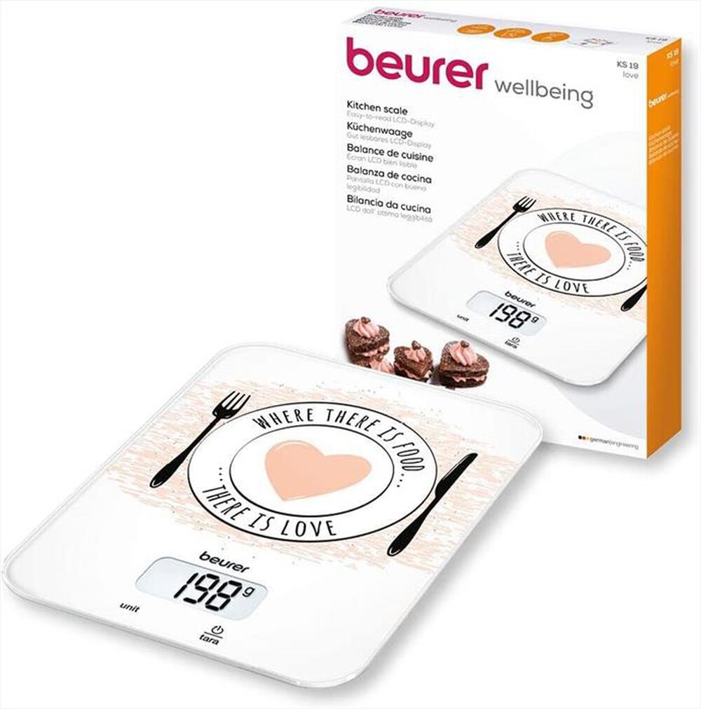 "BEURER - KS 19 FOOD LOVE Bilancia da Cucina - elettronica"
