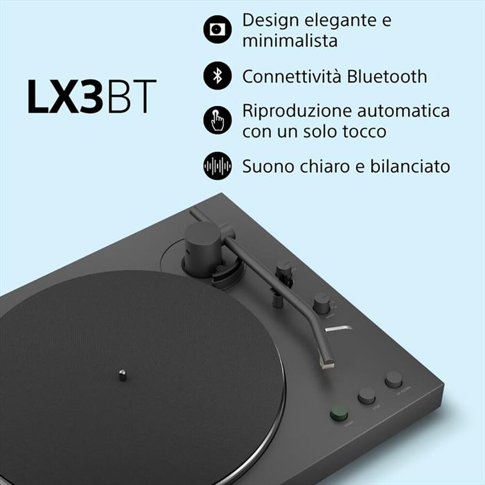 Immagine del prodotto SONY - Giradischi con Bluetooth PSLX3BT.CEL-GRIGIO