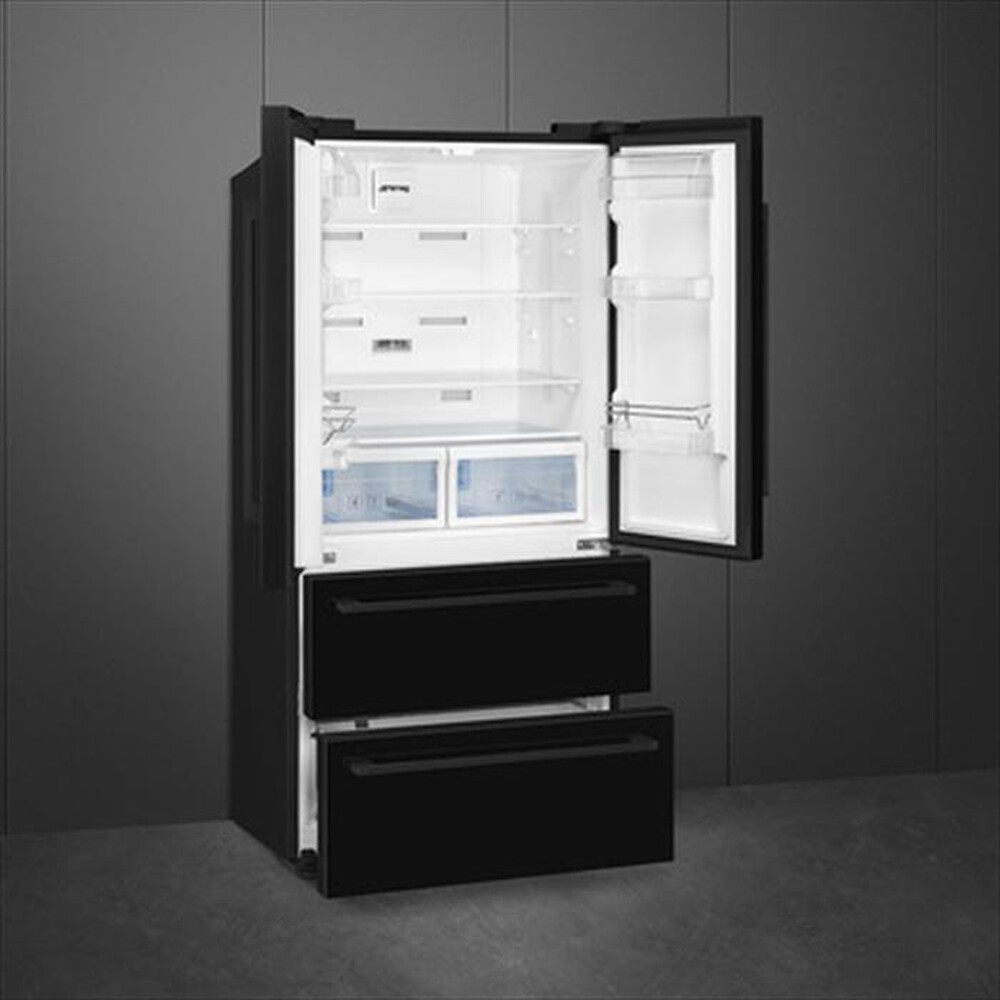 "SMEG - Frigorifero 3 e più porte FQ55FNDF Classe F 605lt-Nero"
