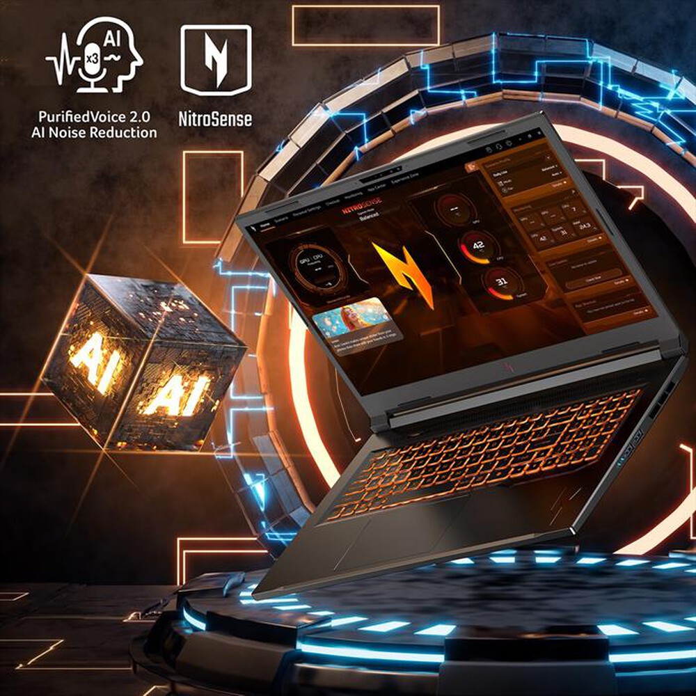 Immagine del prodotto ACER - Notebook gaming NITRO V 17 AI ANV17-61-R3YJ 17.3"-Nero