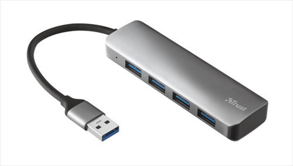 "TRUST - HALYX 4-PORT USB3.2 HUB-Alluminio"