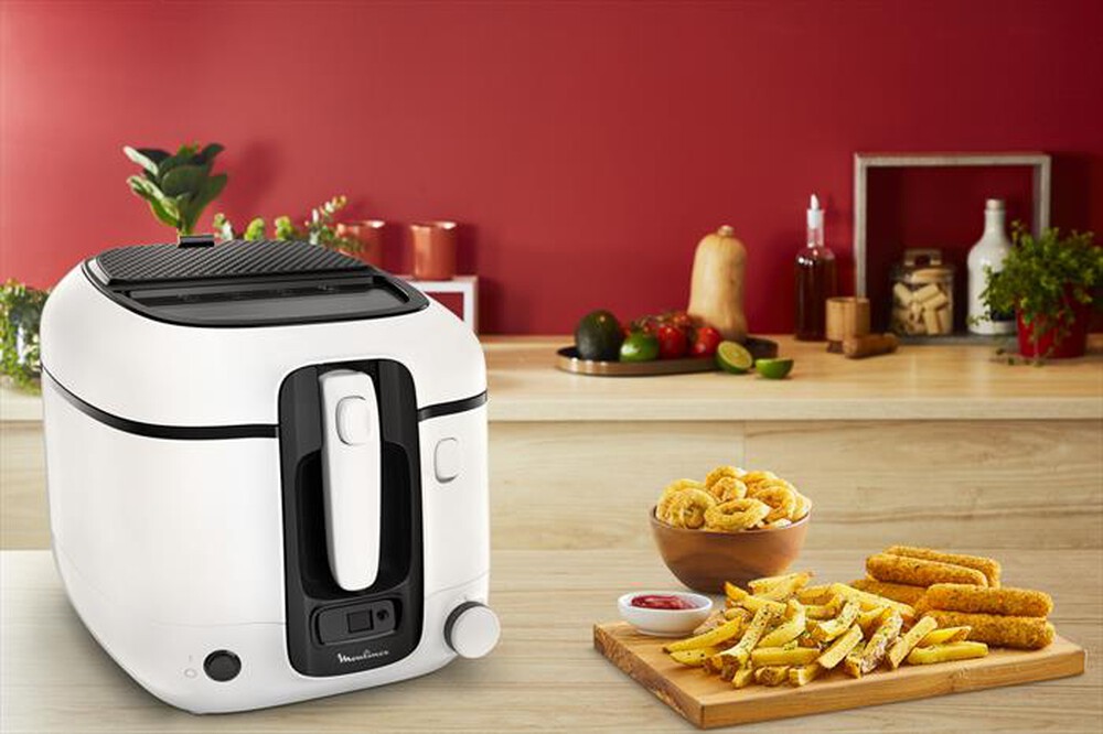 "MOULINEX - AM3140 Super Uno Friggitrice Elettrica-Bianco"