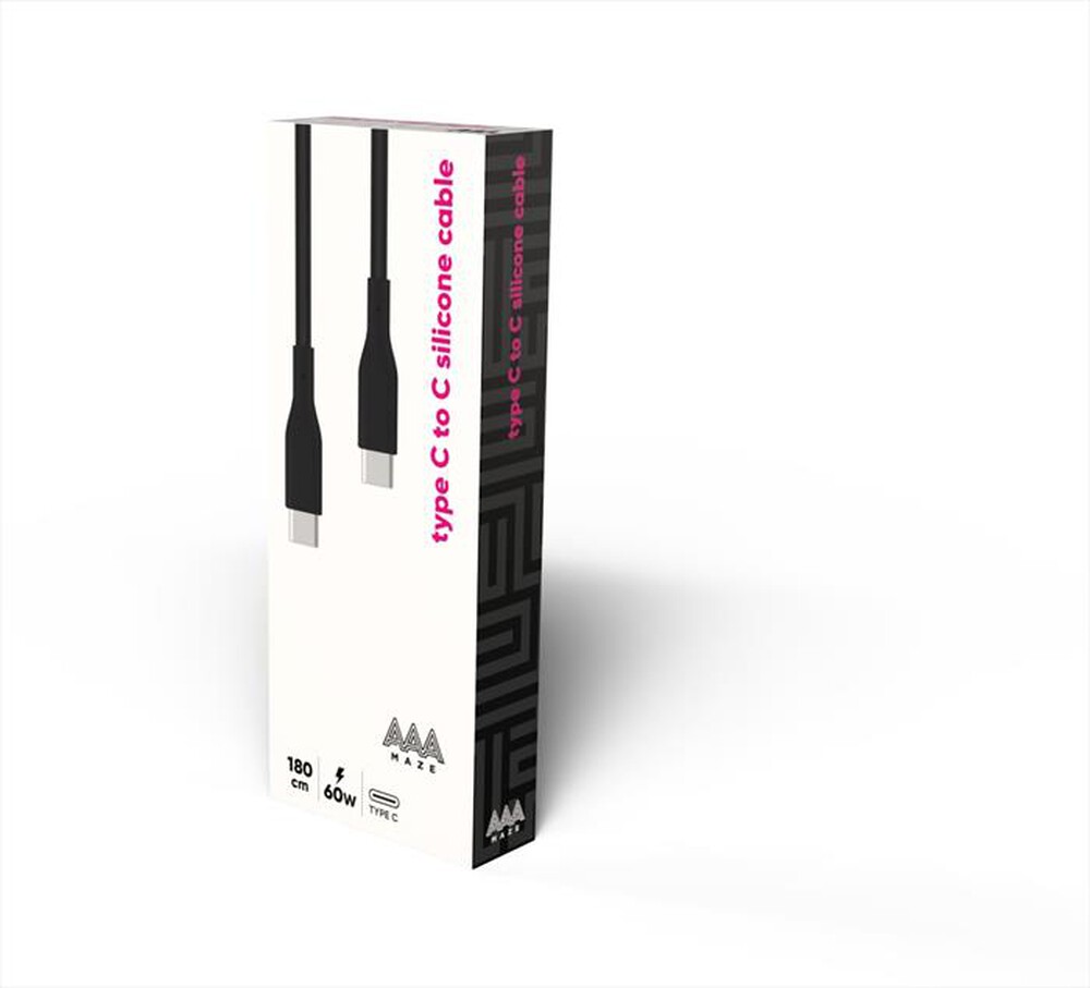 Immagine del prodotto AAAMAZE - CAVO IN SILICONE 1,8 METRI 60W TYPE-C-Nero