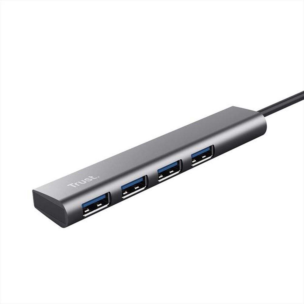 "TRUST - HALYX 4-PORT USB HUB-Grey"