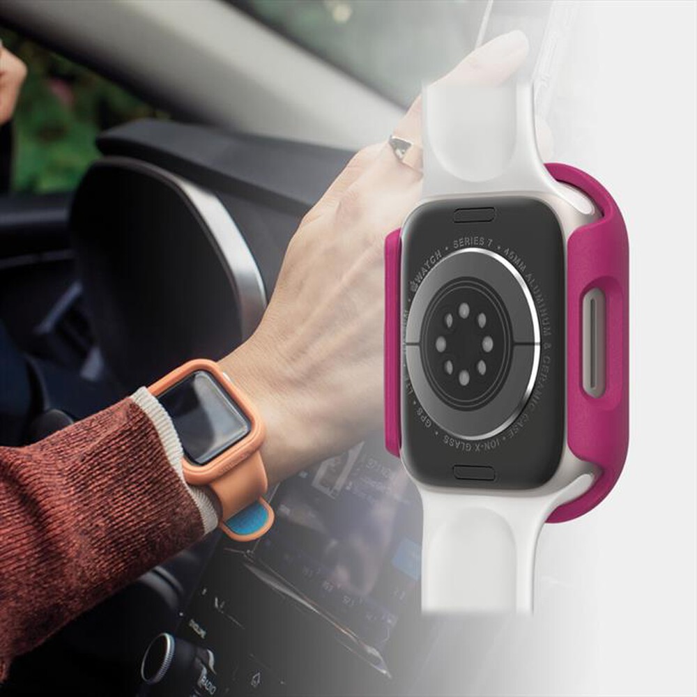 "OTTERBOX - EXO EDGE CUSTODIA PER APPLE WATCH SERIE 9/8/7 45MM-Rosa"