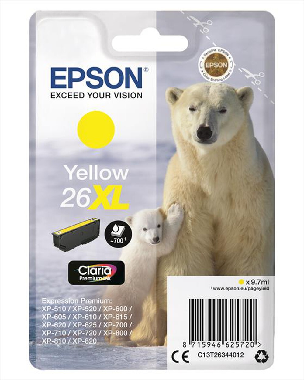 "EPSON - C13T26344022-Giallo"