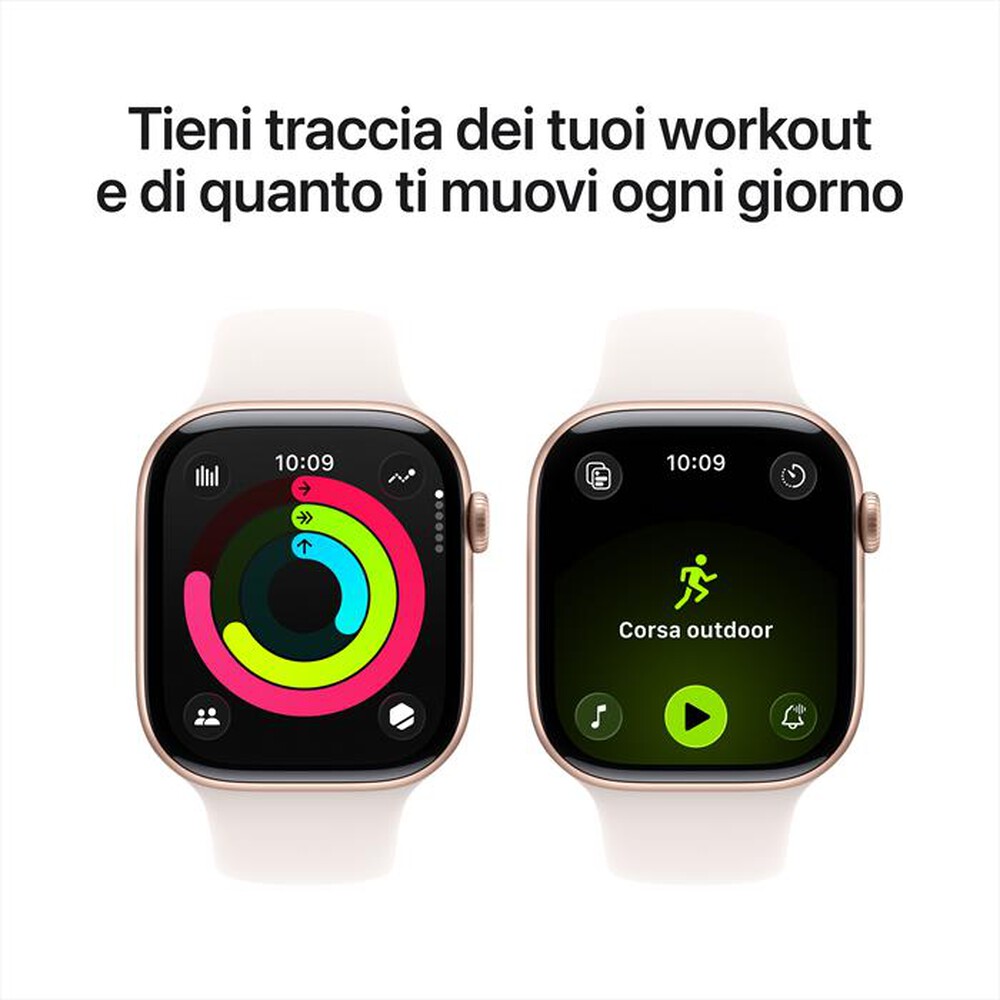 Immagine del prodotto APPLE - Watch Series 11 GPS 46mm Alluminio-Oro Rosa - Band Rosa Fard S/M